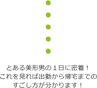 とある美形男の１日に密着！これを見れば出勤から帰宅までのすごし方が分かります！